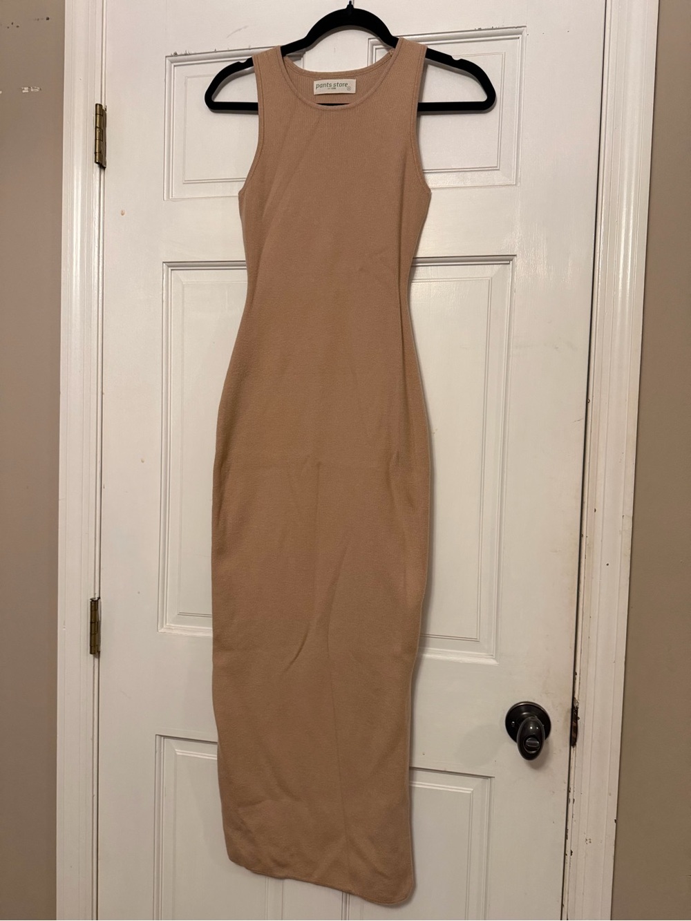 Pants Store Sleeveless Midi Dress in Tan